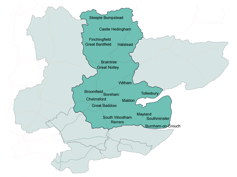 map of mid essex