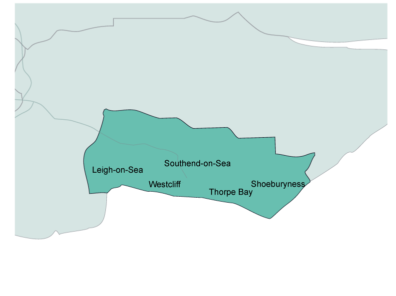 map of southend
